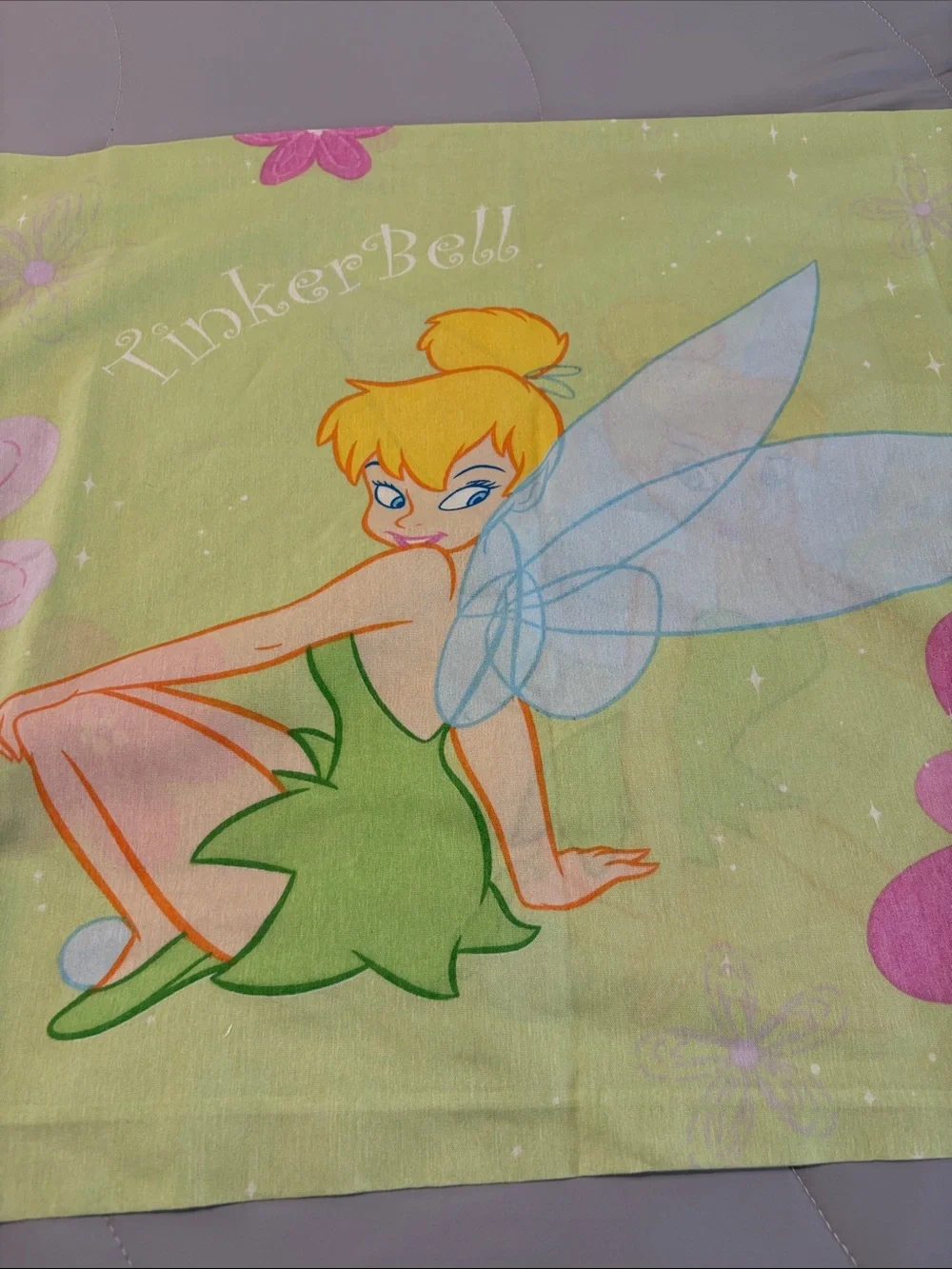 Tinkerbell Disney Y2K Pillowcase Vintage